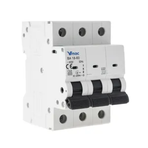 230V/400V 6KA DZ47-63 mini circuit breakers miniature MCB mccb AC switch 3P Overload and short circuit protection