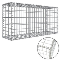 Paniers gabions soudés de 200x100x100cm pour murs de soutènement, maille gabion Galfan