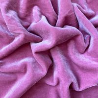 Venta caliente Micro Mulberry Poliéster de Corea del Sur Mulberry Seda Telas de terciopelo coreano con hilos brillantes