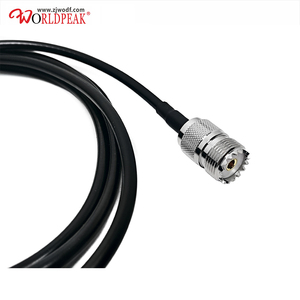 อะแดปเตอร์ PL259 UHF ตัวผู้เป็น UHF ตัวเมีย SO239ตัวเชื่อมต่อ RF สูญเสียต่ำ RG58 LMR240 LMR195 uF <span class=keywords><strong>สาย</strong></span>เคเบิ้ลวิทยุ CB ยืดหยุ่นสูง - Product Image 3