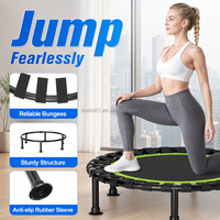 Trampoline pliable mini professionnel Zoshine de haute qualité avec structure élastique stable pour exercices de fitness