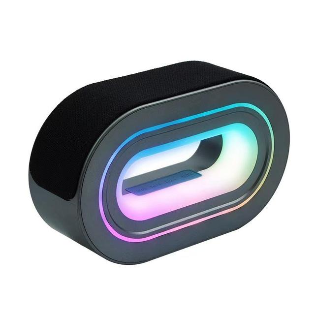 Home Decor Wireless Speaker with RGB LED Lighting-Portable for Outdoor & Indoor Use /USB/TF/FM/AUX/TWS
