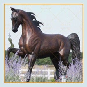 Statue de cheval réaliste en Bronze, grande taille de vie, Sculpture de Mare et de feuille, à vendre - Product Image 4