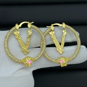 Elegantes Pendientes de Botón con Cabeza de <span class=keywords><strong>Medusa</strong></span> en Latón con Baño de Oro de 18K, Moda Femenina de Tendencia para Regalo - Product Image 6