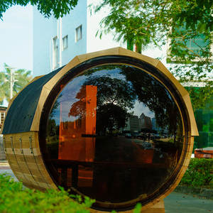 Best Quality With Glass <strong>Dome</strong> Cedar Barrel <strong>Sauna</strong> Outdoor <strong>Sauna</strong> Room <strong>Sauna</strong> - Product Image 5