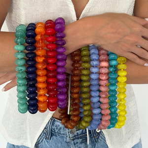 Collar <span class=keywords><strong>de</strong></span> Cuentas Acrílicas <span class=keywords><strong>de</strong></span> Diseño Exclusivo, Hecho a Mano, Versátil, <span class=keywords><strong>para</strong></span> Mujer, Ideal <span class=keywords><strong>para</strong></span> Vacaciones <span class=keywords><strong>de</strong></span> Verano en la Playa, Venta al Por Mayor - Product Image 4