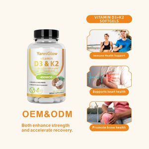 YanniGlow OEM ODM Cápsulas Blandas <span class=keywords><strong>de</strong></span> Vitamina D3+K2, 180 Unidades para Adultos, Apoyo a la Salud Inmunológica - Product Image 6