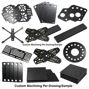 Factory OEM Precision CNC Machining: 3K Carbon Fiber <b>Drone</b> Frames and CNC-Cut Carbon Fiber <b>Drone</b> Parts Carbon Fiber Spare Parts - Product Image 1
