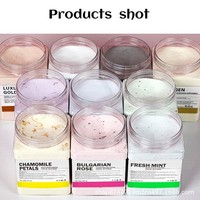 100% Naturel Organique Collagène Masque Poudre Vitamine C Minéral Infusé Gelée Doux Masque Visage pour Blanchir L'acné Traitement Rose Pétale