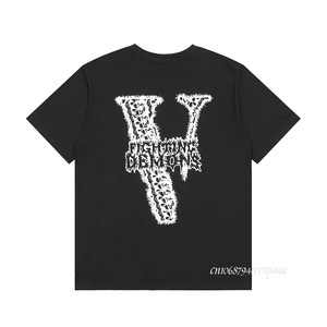 Camiseta V LONE para Hombre 100% Algodón Marca Original Streetwear para Mujer Estilo Verano EE. UU. Manga Corta Harajuku Hip Hop - Product Image 4