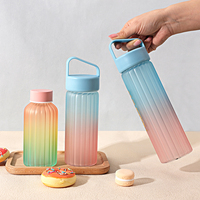 Verre borosilicate haute qualité, couleur dégradée personnalisée, 300ml, 500ml, 750ml, 1000ml, anti-fuite, sans BPA, écologique, compatible lave-vaisselle, résistant à l'ébullition