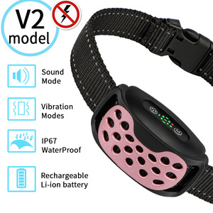 ปลอกคอสุนัขแบบสั่นสะเทือน รุ่น Dual Training Vibrating Bark Stopper V2 ป้องกันน้ำ IP67 พร้อมหน้าจอแสดงความไวต่อการสั่นสะเทือน ควบคุมการเห่าอย่างชาญฉลาด - Product Image 5