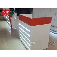 Vitrine de magasin mobile en MDF robuste avec éclairage LED, écologique, pour téléphones portables et ordinateurs portables