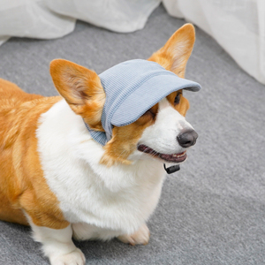Casquette de baseball tendance pour <span class=keywords><strong>chien</strong></span> avec trous pour les oreilles, en velours côtelé, motif de Noël – Vêtement écologique de protection solaire pour animaux de compagnie en extérieur - Product Image 3
