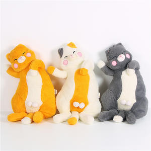 Peluche Giapponese Super Morbido a Forma di Gatto Jimmy, Simpatico Gatto <span class=keywords><strong>Siamese</strong></span> con Faccia Divertente, <span class=keywords><strong>Regalo</strong></span> <span class=keywords><strong>in</strong></span> Cotone PP - Product Image 3