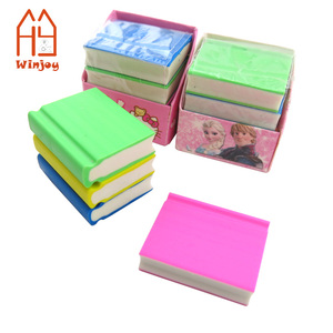 Gommes à effacer en caoutchouc à logo imprimé, en forme de crayon, mignonnes et originales pour enfants, couleurs assorties, papeterie non toxique - Product Image 4