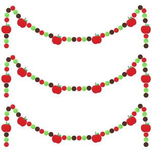 Retour à l'école feutre bannière pomme crayon <span class=keywords><strong>guirlande</strong></span> bienvenue retour à l'école bannière suspendue salle de classe fête décoration approvisionnement - Product Image 2