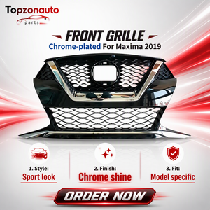 Rejilla Delantera de Plástico Cromada para Automóvil, Nueva, Fabricada por Topzonauto, para Nissan Maxima 2019 2020 <span class=keywords><strong>2021</strong></span> OEM 623109DJ0A - Product Image 1