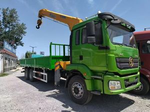 Camion-grue SHACMAN M3000 à 10 roues, camion-grue lourd de 10 tonnes, grue télescopique montée sur camion, grue MOOG, hauteur de levage de 25 m - Product Image 3