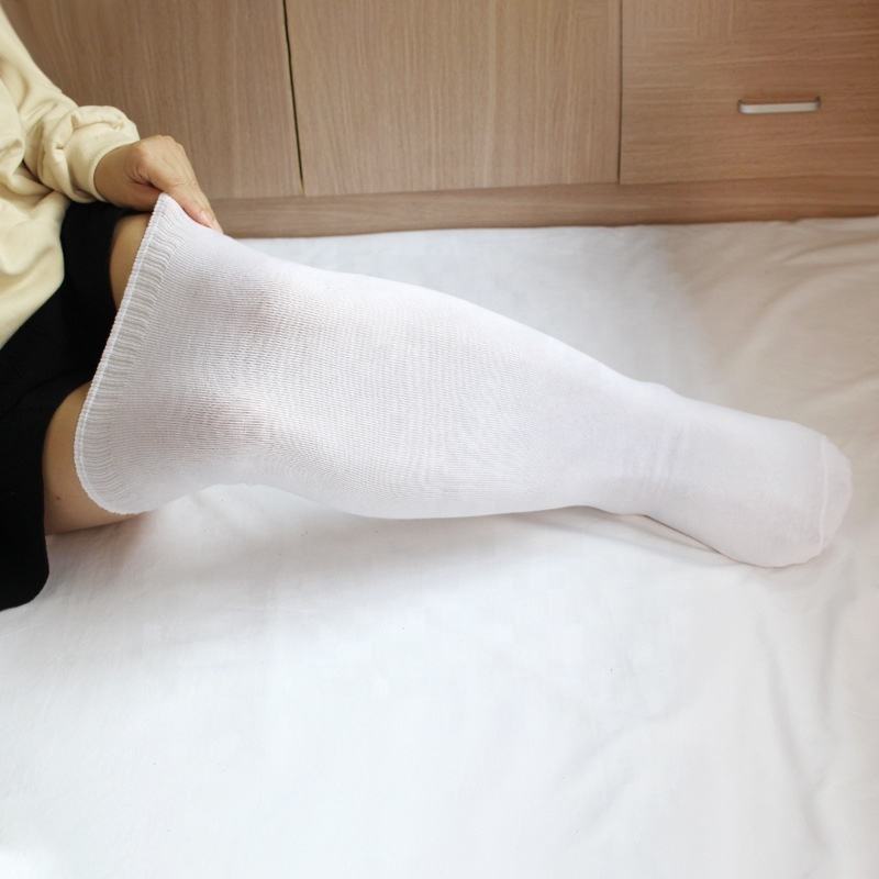 Wholesale Winter Thick White Black Extra Long Socks Women