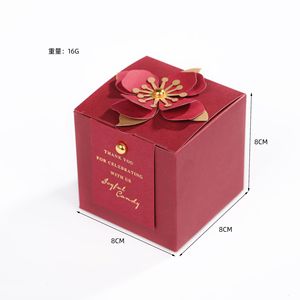 Rượu vang đỏ vuông <span class=keywords><strong>Cube</strong></span> thời trang bao bì kẹo đám cưới Kẹo hộp hộp quà tặng - Product Image 3
