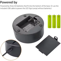 Base lumineuse LED 3D avec télécommande, alimentation USB/piles AA, DC 5V, matériau ABS, taille moyenne, 7/16 couleurs changeantes pour lumière acrylique 3D à illusion d'optique