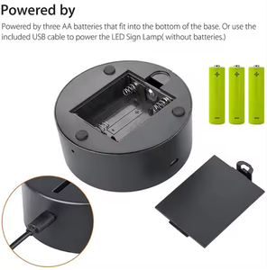 3D Đèn Cơ sở 3 cái AA pin DC 5V cảm ứng chuyển đổi <span class=keywords><strong>LED</strong></span> cơ sở ánh sáng cho 3D Illusion Acrylic ánh sáng - Product Image 3