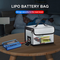 Sac de sécurité pour batterie Lipo Molipo, grande capacité, ignifuge, étanche, modèle MB001