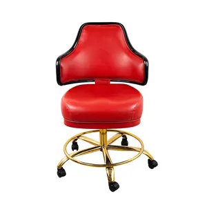 YH-Silla de Metal de lujo con rotación de 360 grados para jugadores, máquinas de ranura de Casino, color rojo de la suerte, novedad