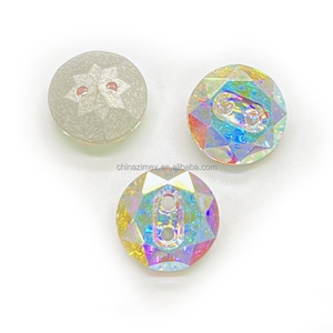 12Mm Hai Lỗ Mặt Trời Hoa Mặt Ưa Thích Pha Lê Nút Với Thân Thiện Với Môi Thạch Chân Phong Cách Mạ Kỹ Thuật Cho Trang Trí - Product Image 4