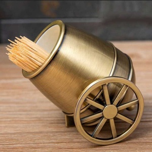 Pistolet Baril Porte-cure-dents Distributeur Mignon Boîte à cure-dents Unique Décoratif Maison <span class=keywords><strong>Cuisine</strong></span> Design Accessoires <span class=keywords><strong>Cadeau</strong></span> <span class=keywords><strong>Insolite</strong></span> - Product Image 2