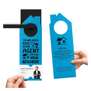 Papier de marketing <span class=keywords><strong>immobilier</strong></span> personnalisé carton impression bouton cintres de porte flyers agent <span class=keywords><strong>immobilier</strong></span> insertion promotionnelle carte de visite - Product Image 3