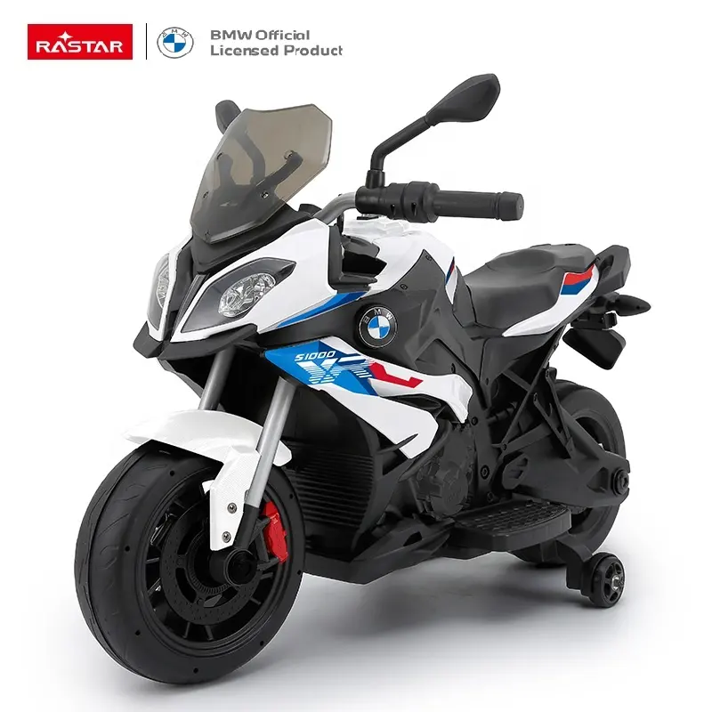 Rastar ของเล่นเด็กพลาสติกขี่ BMW รถจักรยานยนต์ไฟฟ้า/motobike สําหรับ 3 ถึง 8 ปีเด็กสีขาว 12V 7AH