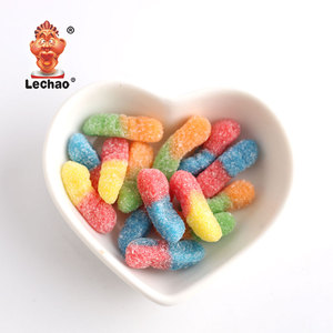 Caramelle Gommose a Forma di Verme Dolce, Produzione OEM, Caramelle Gommose Acide a Forma di Animale, Caramelle Halal all'Ingrosso per Bambini - Product Image 3