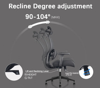 Chaise de bureau ergonomique moderne à dossier haut, réglable en hauteur, entièrement en maille, pivotante, pour cadres, fabriquée en Chine