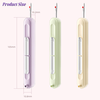Mini-outil multifonctionnel pour enfiler les aiguilles – Idéal pour les personnes âgées, les travaux manuels, la couture, la broderie, le tricot et le retrait de fils.