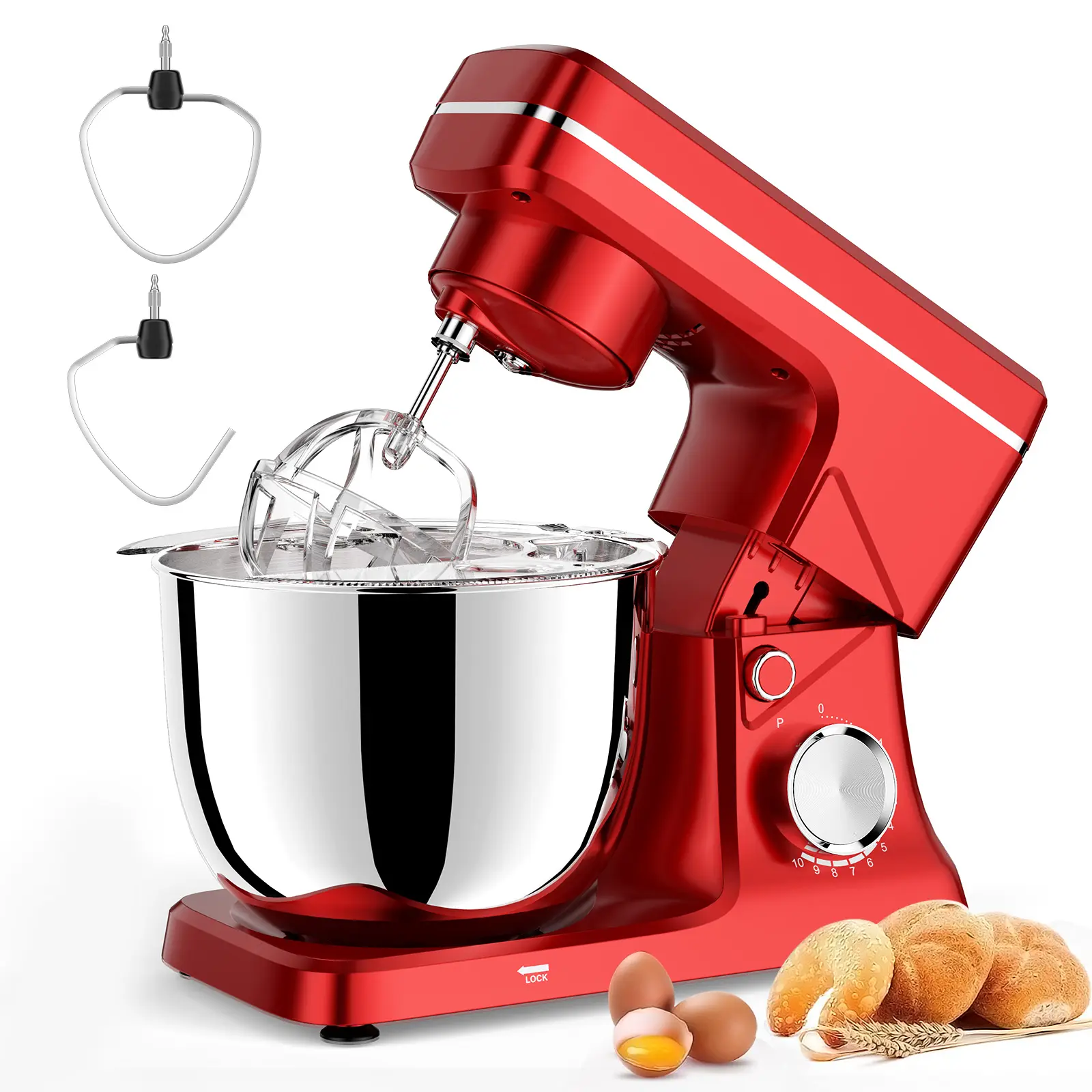 Cozinha 3L 4L 5L Misturador De Massa De Cozimento Comida Elétrica profissional compacto food stand mixer