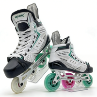 Patins à roulettes de hockey professionnels en alliage d'aluminium personnalisés à 3 ou 4 roues pour l'entraînement