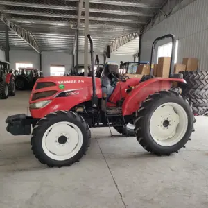 Tractor usado YT704 70HP, maquinaria agrícola japonesa, tractor compacto de granja con ruedas de buena calidad