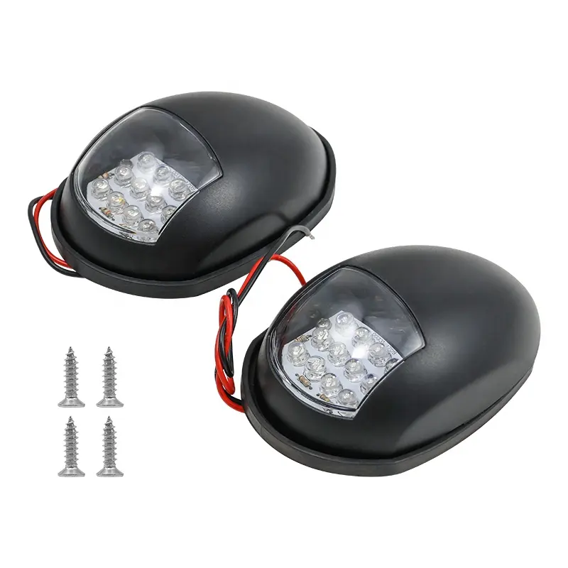 Underwater Light Ocean Boat Black Cover Green Starboard Red Port 12V 24V LED Navigation Light