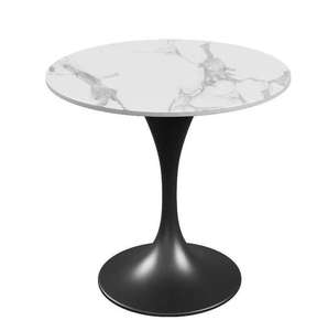 ชุดโต๊ะอาหารทรงกลมขนาดเล็กสีดำสไตล์โมเดิร์นจากผู้ผลิต เฟอร์นิเจอร์ร้านกาแฟสุดหรู โต๊ะร้านอาหาร - Product Image 4