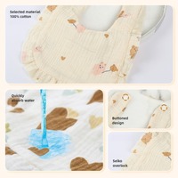 Meilleurs bavoirs pour bébé à volants de couleur claire, doux, respirants et confortables en coton mousseline pour nouveau-né