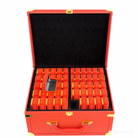 Étui en velours floqué avec boîtes d'emballage pour cartouches vides ultra premium jetables Box Ace Rouge