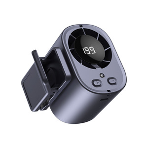 Portable <b>Mini</b> Air Cooling Fan Digital Display Rechargeable Waist‑Clip Personal Fan Low Noise Usb Powered For Outdoor Working - Product Image 4