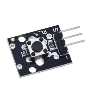 TZT KY-004, modul <span class=keywords><strong>Sensor</strong></span> sakelar kunci tombol 3pin untuk <span class=keywords><strong>Arduino</strong></span> Diy Kit pemula 6*6*5mm 6x6x5mm KY004 - Product Image 3