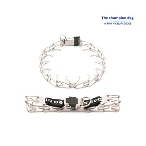 स्टेनलेस स्टील कुत्ते पिंच कॉलर चोकर श्रृंखला पेशेवर प्रशिक्षण उपकरण बड़े शक्तिशाली और व्यवहार सुधार के लिए - Product Image 2