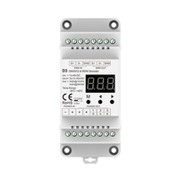 Controlador LED Skydance D3 12-24VDC de 3 Canales con Voltaje Constante DMX512 RDM, Decodificador PWM con Atenuación para Tiras LED RGB
