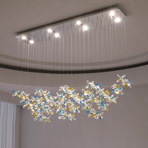 Lustre en cristal papillon personnalisé, luminaire suspendu moderne de luxe, hôtel, hall, villa, salle à manger, éclairage décoratif artistique - Product Image 3