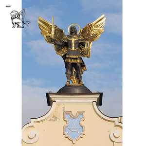 BLVE 대형 야외 키예프 골동품 가톨릭 종교 청동 가브리엘 조각 대천사 세인트 마이클 대천사 동상 - Product Image 2