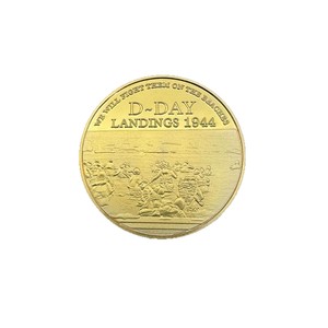 Moneda Conmemorativa Chapada en Oro D-DAY LANDINGS en Estuche, Segunda Guerra Mundial, <span class=keywords><strong>Churchill</strong></span> - Product Image 5